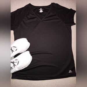 Russell athletic Dri Fit, V-Neck Top, size large